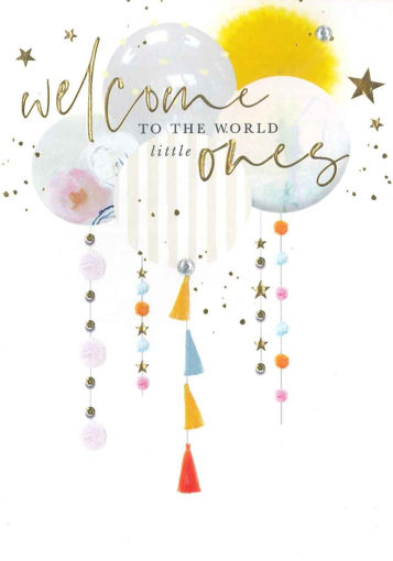 Picture of WELCOME TO THE WORLD LITTLE ONES CARD